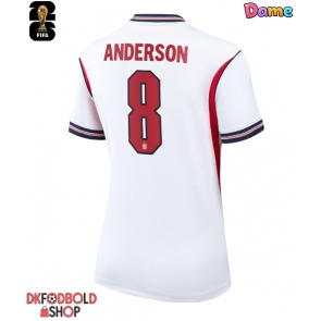 England Elliot Anderson #8 Hjemmebanetrøje Dame VM 2026 Kort ærmer England Elliot Anderson #8 Hjemmebanetrøje Dame VM 2026 Kort ærmer